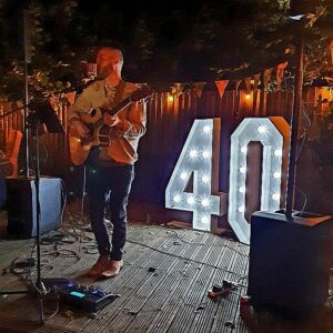 40th Birthday Robfest Light up Number Hire Kent Surrey Sussex