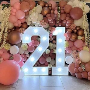 21st Birthday light up 21 number Hire - Age in Lights - Kent Surrey Sussex