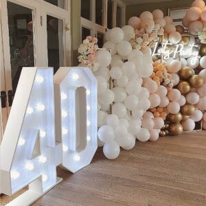 40th Birthday The Secret Garden Kent - Light up 40 - Age in Lights