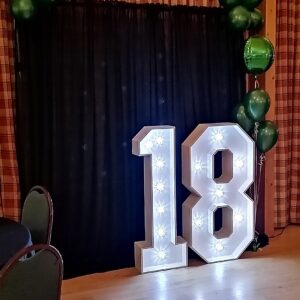 18th Birthday East Sussex Light up 18 Hire