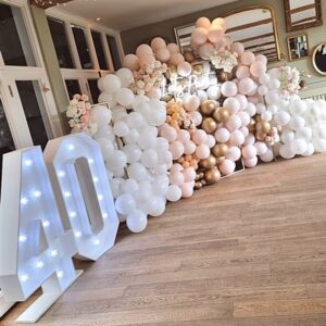 40th Birthday The Secret Garden Kent Number Hire with Balloons