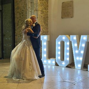 LOVE letters Hire London Wedding