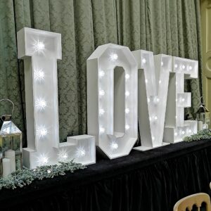 LOVE letter hire Kent Surrey Sussex