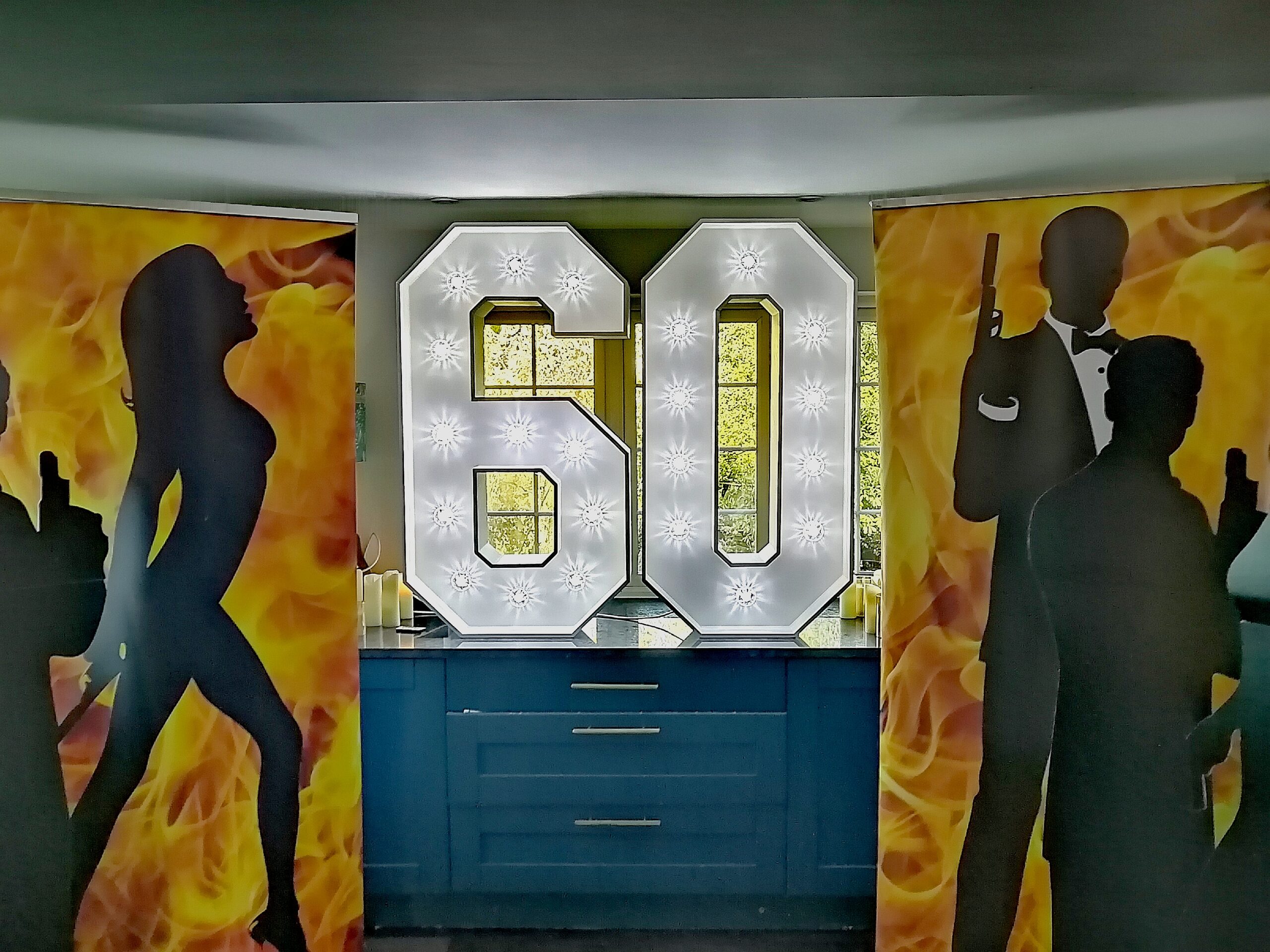 James Bond theme light up 60 hire 007